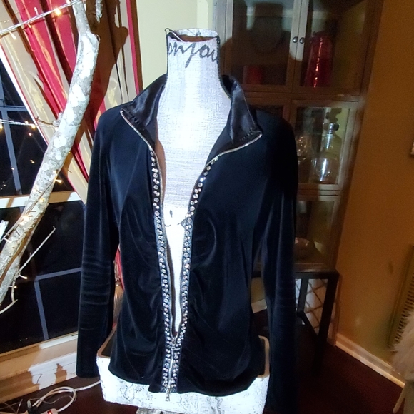 (SOLD)Neimon Marcus Exclusive Velour Jacket - Picture 2 of 7